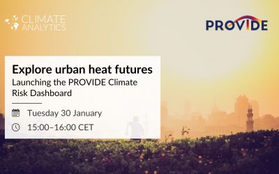 Explore urban climate futures: launching the PROVIDE Climate Risk Dashboard